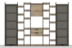 Imab Libreria modello Qsm 612 di a prezzo scontato- Librerie