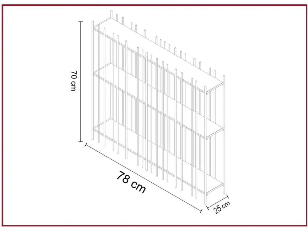 Libreria in metallo a prezzo Outlet: scopri Metrica oro^Mogg Discount