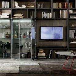 Orme Libreria in laccato opaco in Offerta Outlet: scopri Logico 26- Librerie