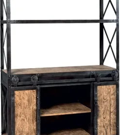 Libreria in legno a prezzo scontato: scopri Libreria industrial stomp legno e ferro^Outlet Etnico Outlet