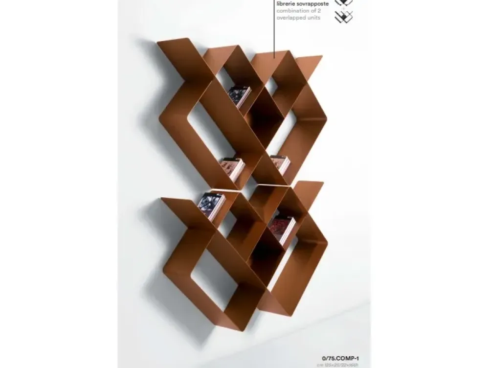 Pezzani Libreria in metallo in Offerta Outlet: scopri Mondrian- Librerie