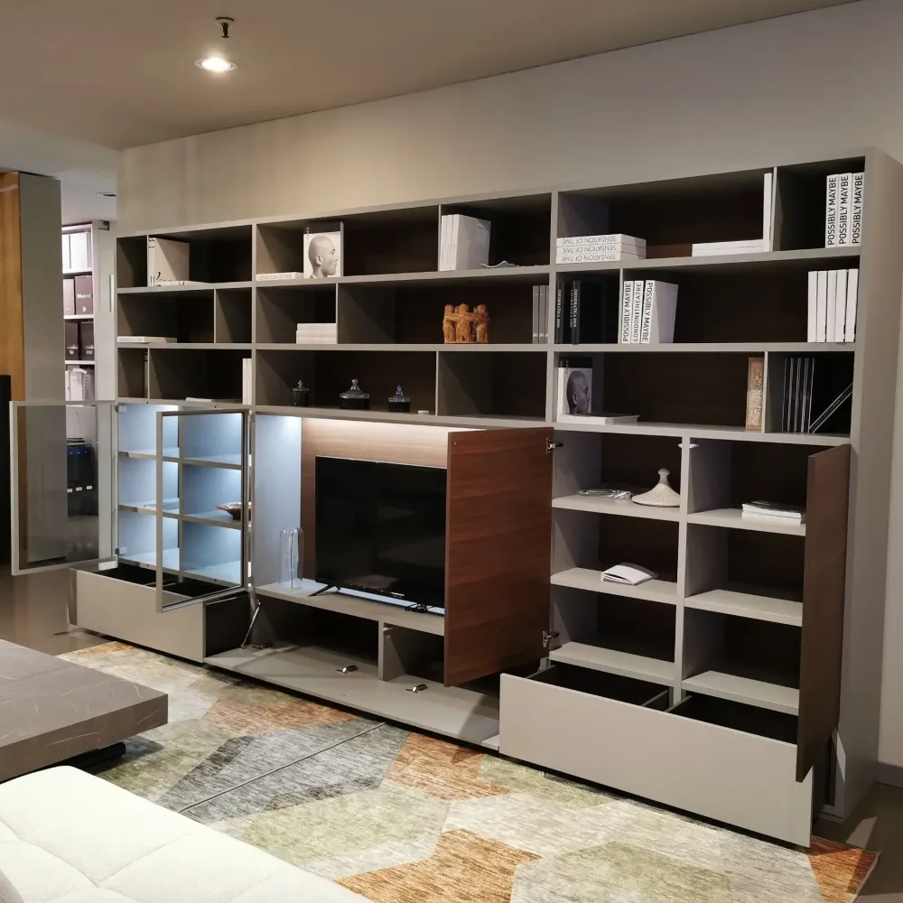 Discount Libreria Sistema flexus in stile design con forte sconto Librerie