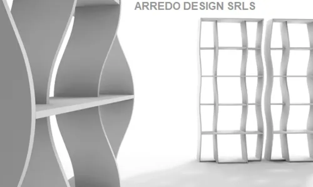 Doimo Salotti Libreria Swing * stile design di in Offerta Outlet- Librerie