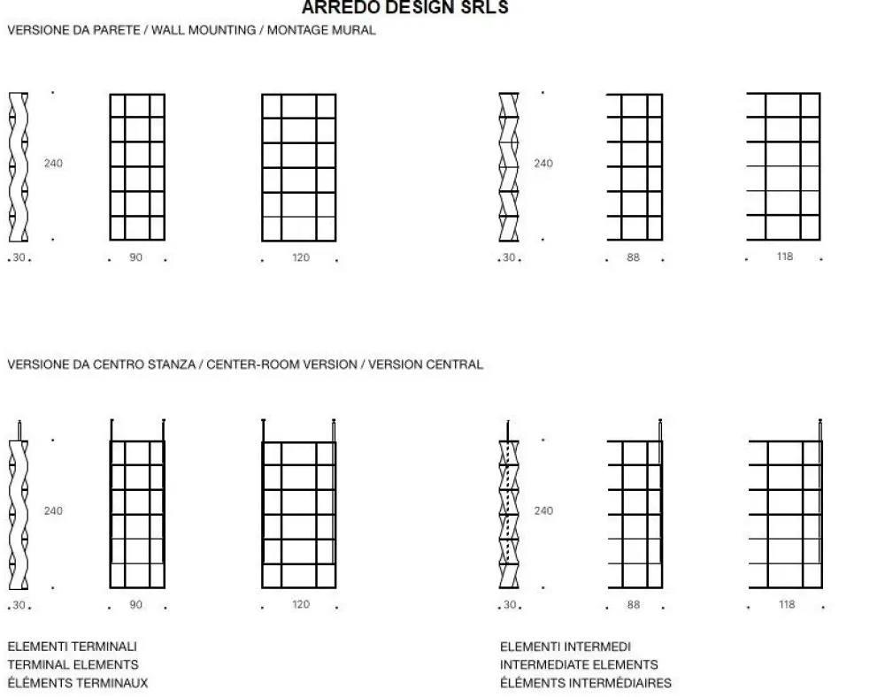 Doimo Salotti Libreria Swing * stile design di in Offerta Outlet- Librerie