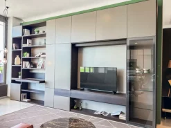 Libreria in laccato opaco scontata -35%: scopri Libreria lineare a muro^Tomasella Hot