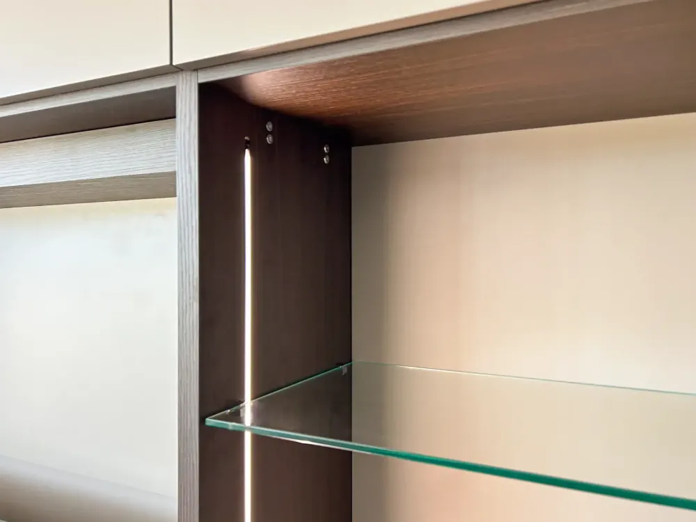 Libreria in laccato opaco scontata -35%: scopri Libreria lineare a muro^Tomasella Hot