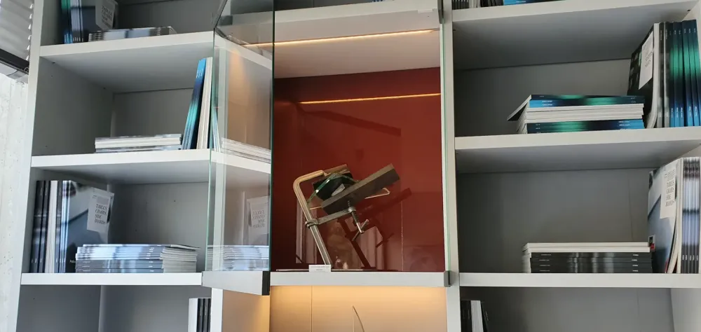 Poliform Libreria Wall system in stile design in offerta- Librerie