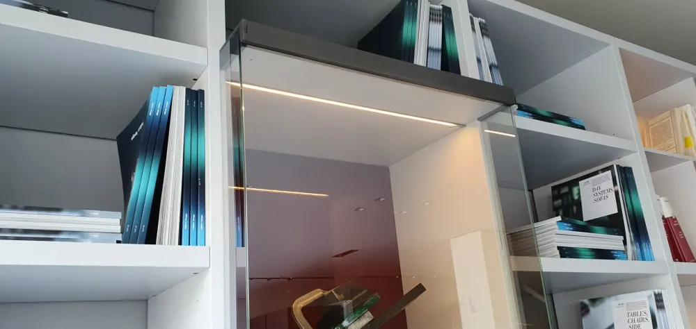 Poliform Libreria Wall system in stile design in offerta- Librerie