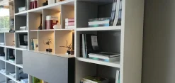 Poliform Libreria Wall system in stile design in offerta- Librerie