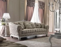 Md work Lineare Divano cortina in piuma luxury italia in Offerta Outlet- Divani