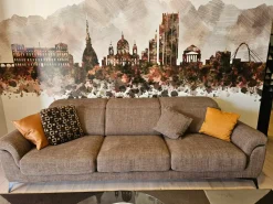 Rosini Lineare Divano modello nevers top in Offerta Outlet- Divani