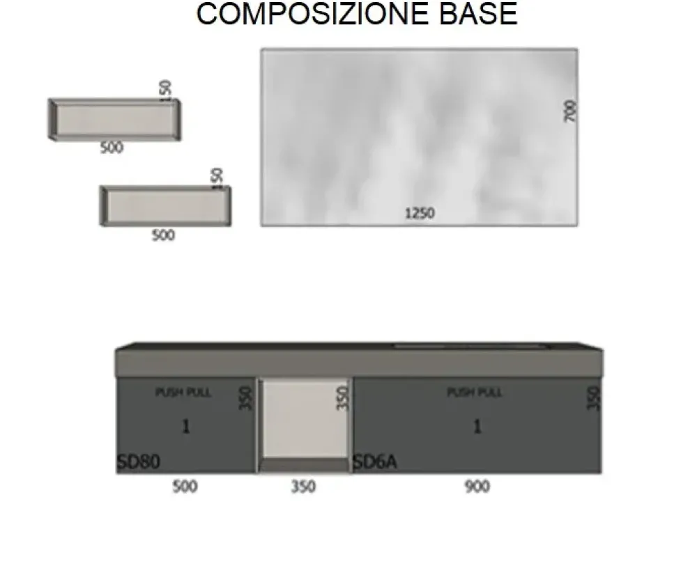 M system : mobile bagno sospeso A PREZZI OUTLET^Baxar Best