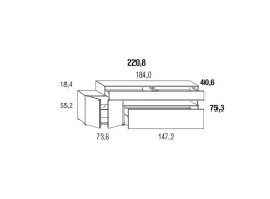Madia 10813 mood1  di in stile design scontata -35%^Lago