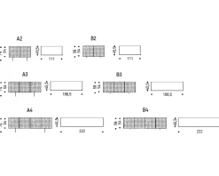 Cattelan Italia Madia Arizona crossing di in stile moderno in offerta- Madie