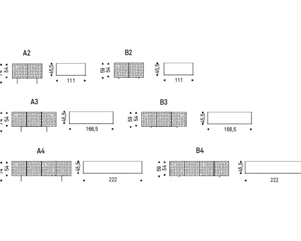 Cattelan Italia Madia Arizona crossing di in stile moderno in offerta- Madie