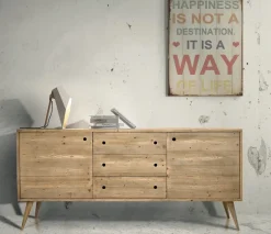 Artigianale Madia in legno Madia akaia in Offerta Outlet- Madie