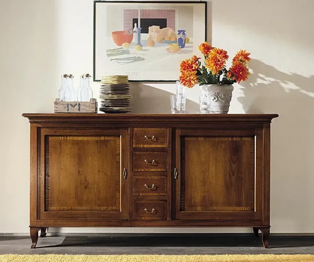 Best Madia in legno Credenza stile luigi xv in legno di noce con intarsio scontata del 30% a prezzo scontato Madie