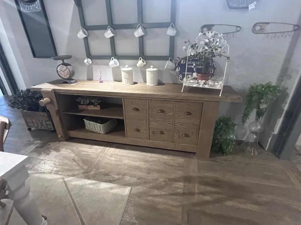 Dialma Brown Madia Banco estetica banco falegname in stile design di in Offerta Outlet- Madie