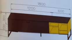 Discount Madia Club 36 in stile moderno di in Offerta Outlet Madie