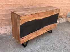 Outlet Etnico Madia Credenza industrial  in legno modello   in offerta  in stile design di in Offerta Outlet- Madie