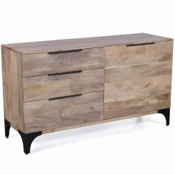 Outlet Etnico Madia Credenza mango dino 1a+3css di in stile design scontata -26%- Madie