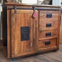 New Madia Credenza newport scura etnico indsutrial in stile design di in Offerta Outlet Madie