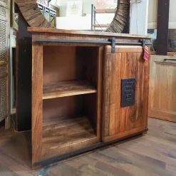 New Madia Credenza newport scura etnico indsutrial in stile design di in Offerta Outlet Madie