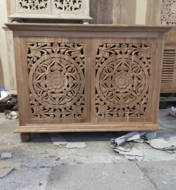 Outlet Etnico Madia Credenza oriente teak 120  di in stile design scontata -30%- Madie