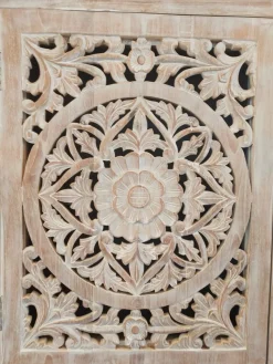 Outlet Etnico Madia Credenza oriente teak 120  di in stile design scontata -30%- Madie