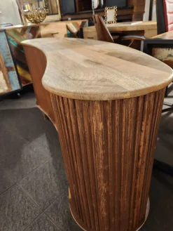 Madia Credenza ovale cashew  legno design  di in stile design scontata -34%^Outlet Etnico Online