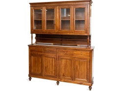 Artigianale Madia Cristalliera noce OFFERTA OUTLET- Madie