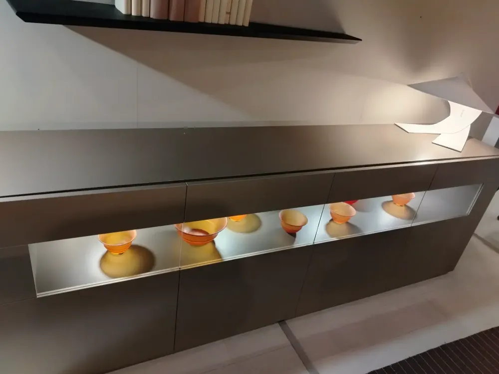 Alf Da Fre Madia di in laccato opaco Metropolis in Offerta Outlet- Madie