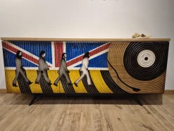 Madia di in legno Liverpool a prezzo Outlet^Artigianale Discount