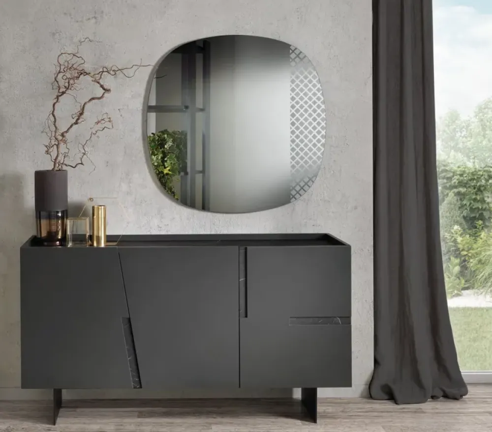 Capodarte Madia di in laminato opaco Girona in Offerta Outlet- Madie