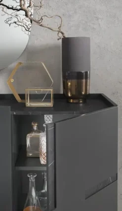 Capodarte Madia di in laminato opaco Girona in Offerta Outlet- Madie