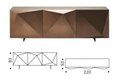 Madia di in laccato lucido Kayak a prezzo riservato^Cattelan Italia Sale