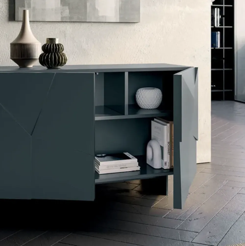 New Madia di in laccato opaco Madia dall’agnese modello concrete in Offerta Outlet Madie