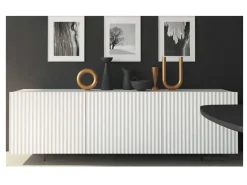 Clearance Madia di in laccato opaco Wave a prezzo Outlet Madie