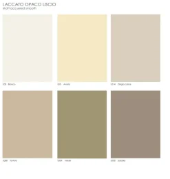 Clearance Madia di in laccato opaco Wave a prezzo Outlet Madie