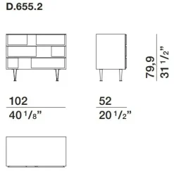 Madia di in legno D.655.2 a prezzo riservato^Molteni & C New
