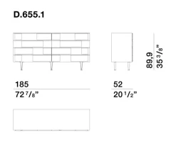 Madia di in legno D.655.2 a prezzo riservato^Molteni & C New