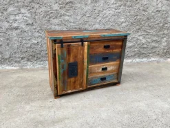 Outlet Etnico Madia di in legno Madia credenza jupiter 120 riciclo in Offerta Outlet- Madie