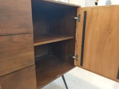 New Madia di in legno Madia ante e tre cassetti rennes industrial in legno in Offerta Outlet Madie