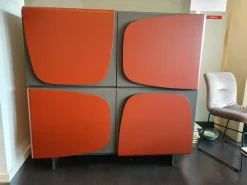 Ozzio Madia di in laccato opaco Trilogy a prezzo Outlet- Madie