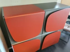 Ozzio Madia di in laccato opaco Trilogy a prezzo Outlet- Madie