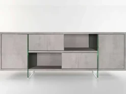 Hot Madia di in laminato materico Madison a prezzo Outlet Madie