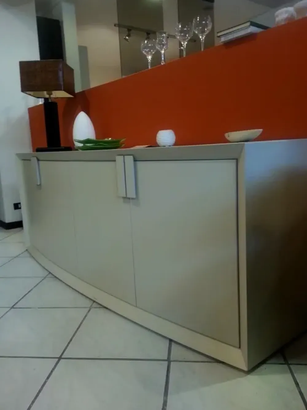 Sangiacomo Madia di in laccato opaco Alfa in Offerta Outlet- Madie