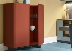 Discount Madia di in legno Aster a prezzo Outlet Madie