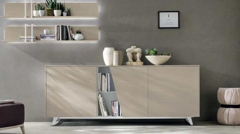 Tomasella Madia di in laminato materico Diagonal variante a in Offerta Outlet- Madie