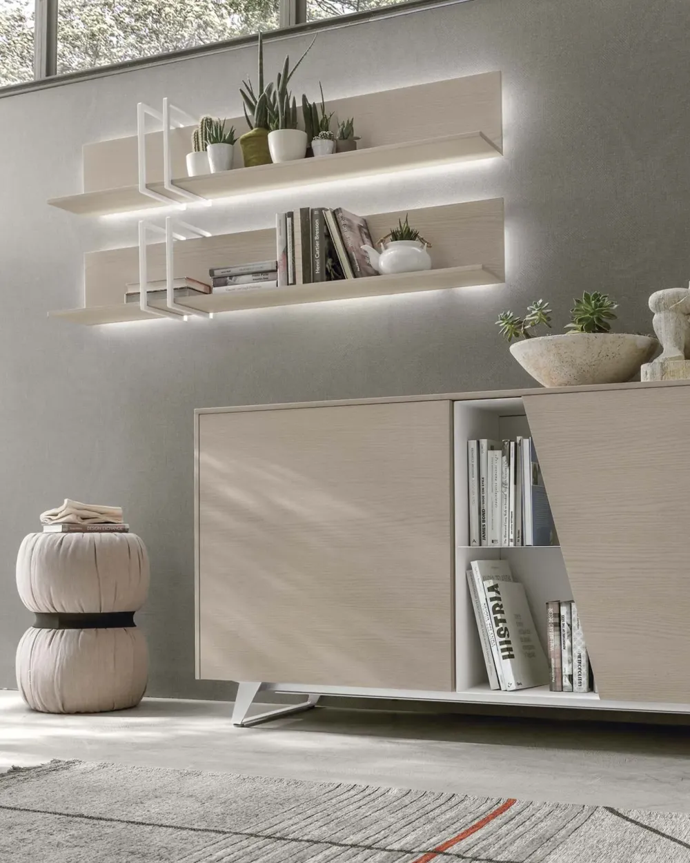 Tomasella Madia di in laminato materico Diagonal variante a in Offerta Outlet- Madie